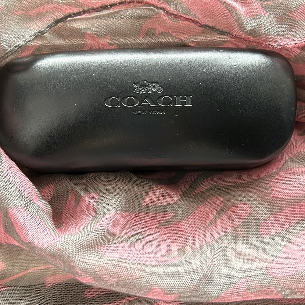 COACH eyeglass case. Black.
